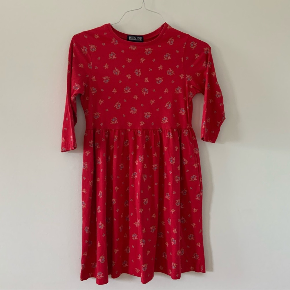 Sweet red floral dress